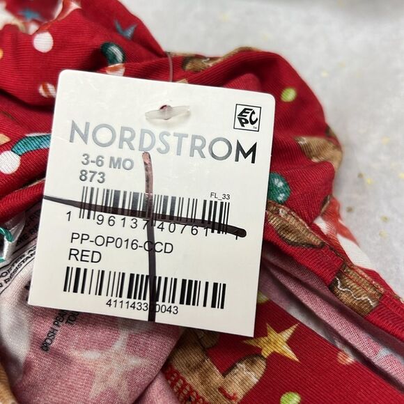 Posh Peanut Bamboo Gingerbread LaneRed sip up footie Holiday NWT size 3-6 months - Picture 11 of 11